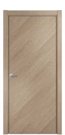 Дверь межкомнатная Porte 39-00 Цвет Дуб Песочный Покрытие Шпон натуральный диагональ Наличник L 75 Цена 51675