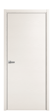 Дверь межкомнатная Porte 39-00 Цвет Ясень Молочный Покрытие Шпон крашеный горизонталь Наличник L 50 Цена 41775