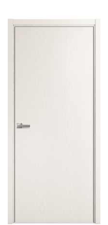 Дверь межкомнатная Porte 39-00 Цвет Ясень Молочный Покрытие Шпон крашеный вертикаль Наличник L 50 Цена 41775