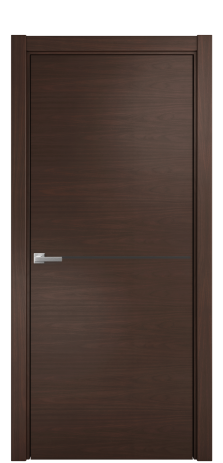 Дверь межкомнатная Слот 10-001 Цвет Каштановый Орех Покрытие Шпон натуральный  Наличник L 75 Цена 53300