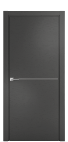 Дверь межкомнатная Слот 10-001 Цвет Ясень Антрацит Покрытие Шпон крашеный  Наличник L 75 Цена 45875