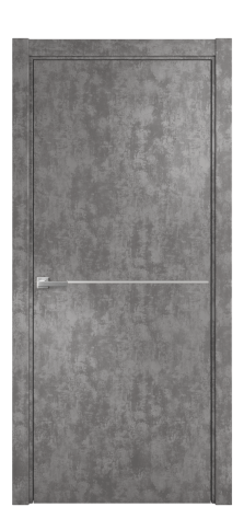 Дверь межкомнатная Слот 10-001 Цвет Айс какао Покрытие ПВХ ФАКТУРНЫЕ Наличник L 75 Цена 8700