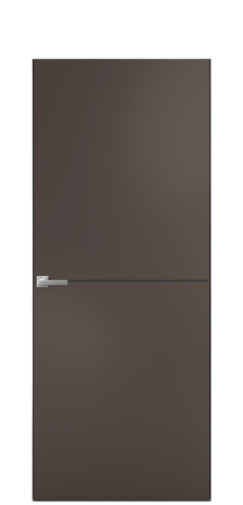 Дверь межкомнатная Slot 10-001 Цвет Коричневый Покрытие Эмаль  Наличник Скрытый короб хром Цена 61163