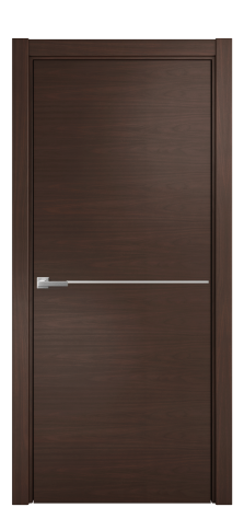 Дверь межкомнатная Slot 10-001 Цвет Каштановый Орех Покрытие Шпон натуральный  Наличник L 75 Цена 53300