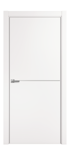 Дверь межкомнатная Slot 10-001 Цвет Вайт Покрытие ПВХ SOFT (ПЭТ) Наличник L 75 Цена 22085