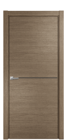 Дверь межкомнатная Slot 10-001 Цвет Дуб Кофе Покрытие Шпон масло  Наличник L 75 Цена 43175