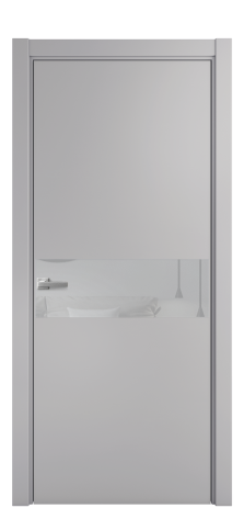 Дверь межкомнатная Vetro 11 Цвет Галечный Покрытие Эмаль  Наличник L 75 Цена 47573
