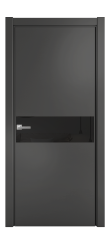 Дверь межкомнатная Ветро 11 Цвет Антрацит Покрытие Эмаль  Наличник L 75 Цена 47073