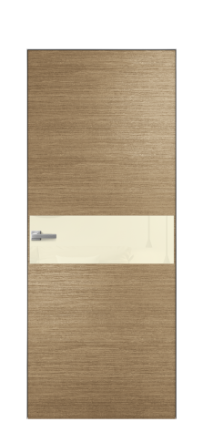 Дверь межкомнатная Ветро 11 Цвет Дуб Янтарь Покрытие Шпон масло  Наличник Скрытый короб хром Цена 51300