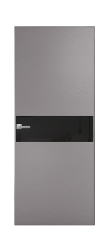 Дверь межкомнатная Ветро 11 Цвет Ясень Ирис Покрытие Шпон крашеный  Наличник Скрытый короб хром Цена 47850