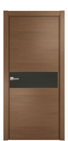 Дверь межкомнатная Ветро 11 Цвет Дуб Темный Покрытие Шпон натуральный  Наличник L 75 Цена 51650