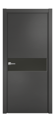Дверь межкомнатная Ветро 11 Цвет Ясень Антрацит Покрытие Шпон крашеный  Наличник L 75 Цена 48775