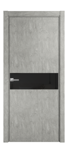 Дверь межкомнатная Vetro 11 Цвет Скол камня грей Покрытие ПВХ ФАКТУРНЫЕ Наличник L 75 Цена 34100