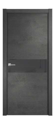 Дверь межкомнатная Vetro 11 Цвет Камень темный Покрытие ПВХ ORIGINAL Наличник L 75 Цена 34100
