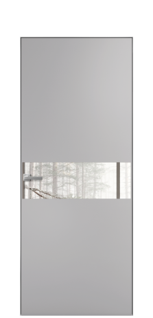 Дверь межкомнатная Vetro 11 Цвет Галечный Покрытие Эмаль  Наличник Скрытый короб хром Цена 64208