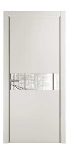 Дверь межкомнатная Vetro 11 Цвет Ясень Антрацит Покрытие Шпон крашеный  Наличник Скрытый короб хром Цена 65510