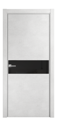 Дверь межкомнатная Vetro 11 Цвет Бетон известковый Покрытие ПВХ ORIGINAL Наличник L 75 Цена 34100
