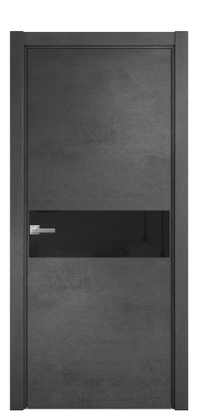 Дверь межкомнатная Vetro 11 Цвет Камень темный Покрытие ПВХ ORIGINAL Наличник L 75 Цена 34100