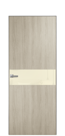 Дверь межкомнатная Vetro 11 Цвет Maderaira oak sand Покрытие ПВХ WOOD NATURAL Наличник Скрытый короб хром Цена 40336