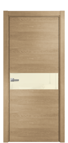 Дверь межкомнатная Vetro 11 Цвет Дуб Светлый Покрытие Шпон натуральный  Наличник L 75 Цена 51150