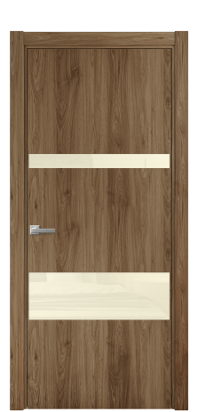 Дверь межкомнатная Vetro 12 Цвет Орех NY классический Покрытие ПВХ WOOD NATURAL Наличник L 75 Цена 30825