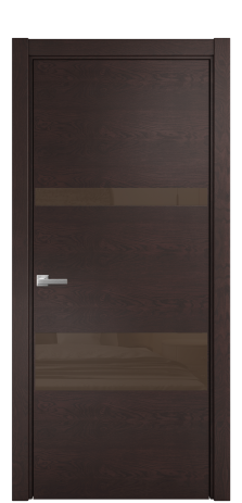 Дверь межкомнатная Vetro 12 Цвет Мореный Дуб Покрытие Шпон натуральный  Наличник L 75 Цена 46850