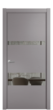 Дверь межкомнатная Vetro 12 Цвет Ясень Ирис Покрытие Шпон крашеный  Наличник L 75 Цена 44650