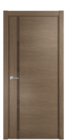 Дверь межкомнатная Vetro 13 Цвет Дуб Мускат Покрытие Шпон натуральный  Наличник L 75 Цена 51150