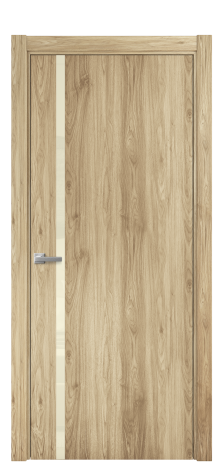 Дверь межкомнатная Vetro 13 Цвет Орех NY светлый Покрытие ПВХ WOOD NATURAL Наличник L 75 Цена 30825