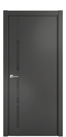 Дверь межкомнатная Vetro 13 Цвет Антрацит Покрытие Эмаль  Наличник L 75 Цена 40975