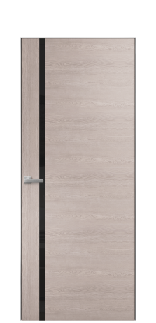 Дверь межкомнатная Vetro 13 Цвет Дуб Имбирь Покрытие Шпон натуральный  Наличник Скрытый короб хром Цена 60800