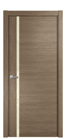 Дверь межкомнатная Vetro 13 Цвет Дуб Кофе Покрытие Шпон масло  Наличник L 75 Цена 48275