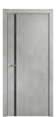 Дверь межкомнатная Vetro 13 Цвет Бетон серый Покрытие ПВХ ORIGINAL Наличник L 75 Цена 33550