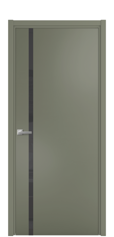Дверь межкомнатная Vetro 13 Цвет Зеленый Покрытие Эмаль  Наличник L 50 Цена 44675