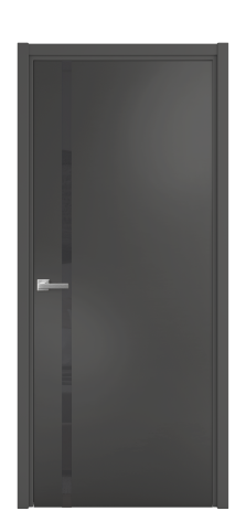 Дверь межкомнатная Vetro 13 Цвет Антрацит Покрытие Эмаль  Наличник L 50 Цена 44675
