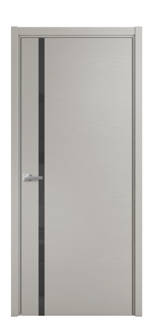 Дверь межкомнатная Vetro 13 Цвет Ясень Серый Шелк Покрытие Шпон крашеный  Наличник L 50 Цена 48025