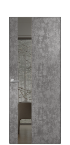 Дверь межкомнатная Ветро 14 Цвет Айс какао Покрытие ПВХ ФАКТУРНЫЕ Наличник Скрытый короб хром Цена 41500