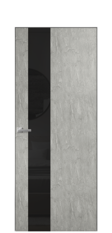 Дверь межкомнатная Ветро 14 Цвет Скол камня грей Покрытие ПВХ ФАКТУРНЫЕ Наличник Скрытый короб хром Цена 41000