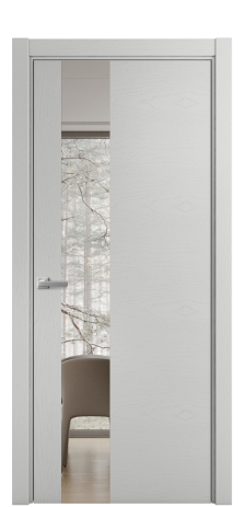 Дверь межкомнатная Ветро 14 Цвет Ясень Телегрей Покрытие Шпон крашеный  Наличник L 75 Цена 48775