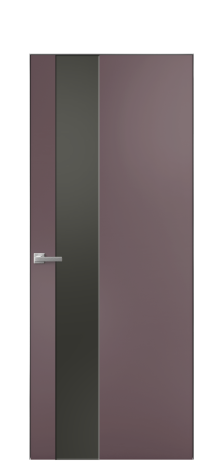 Дверь межкомнатная Ветро 14 Цвет Лиловый Покрытие Эмаль  Наличник Скрытый короб хром Цена 47048