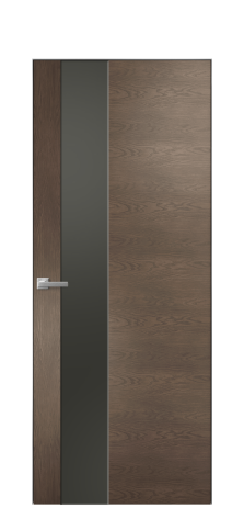 Дверь межкомнатная Ветро 14 Цвет Дуб Марракеш Покрытие Шпон натуральный  Наличник Скрытый короб хром Цена 49450