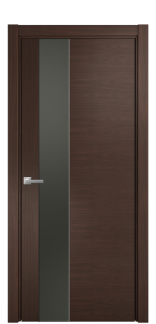 Дверь межкомнатная Ветро 14 Цвет Каштановый Орех Покрытие Шпон натуральный  Наличник L 75 Цена 56200