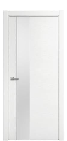 Дверь межкомнатная Ветро 14 Цвет Ясень Белый Покрытие Шпон крашеный  Наличник L 75 Цена 48775