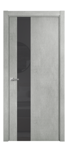 Дверь межкомнатная Vetro 14 Цвет Бетон серый Покрытие ПВХ ФАКТУРНЫЕ Наличник L 75 Цена 34100