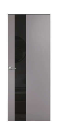 Дверь межкомнатная Vetro 14 Цвет Ирис Покрытие Эмаль  Наличник Скрытый короб хром Цена 62710