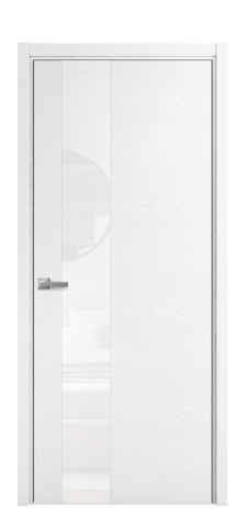 Дверь межкомнатная Ветро 14 Цвет Ясень Белый Покрытие Шпон крашеный  Наличник L 50 Цена 48775