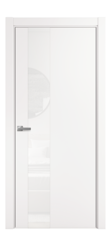 Дверь межкомнатная Vetro 14 Цвет Вайт Покрытие ПВХ SOFT (ПЭТ) Наличник L 75 Цена 28580