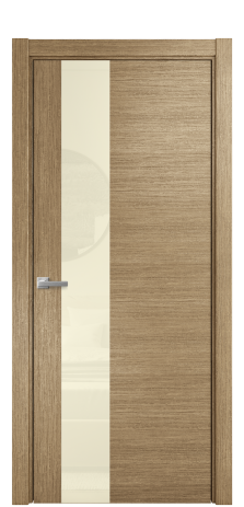 Дверь межкомнатная Vetro 14 Цвет Дуб Янтарь Покрытие Шпон масло  Наличник L 75 Цена 48275