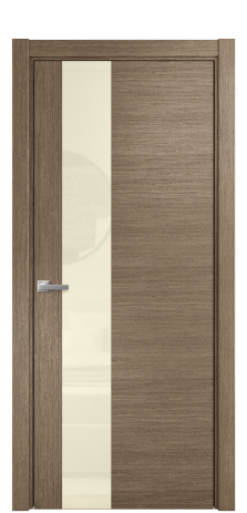 Дверь межкомнатная Vetro 14 Цвет Дуб Кофе Покрытие Шпон масло  Наличник L 75 Цена 48275