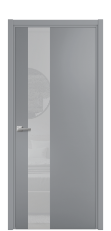 Дверь межкомнатная Vetro 14 Цвет Гриджио Покрытие Эмаль  Наличник L 50 Цена 45425